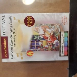 Flameless color changing candle